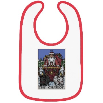 Discover Santa Claus in The Chariot Tarot Card Bibs