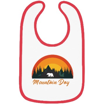 Discover mountain day, bear lover, forest mountain, bear Bibs