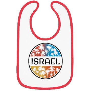 Discover Israel Palm Tree Stylish Vacation Souvenir Bibs