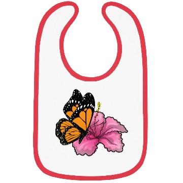 Discover Butterfly Hibiscus Flower Bibs