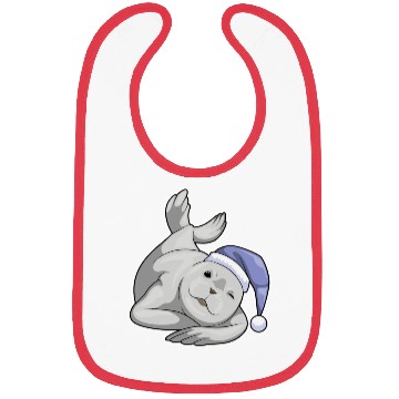 Discover Seal Sleeping Nightcap Bibs