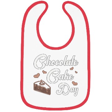 Discover Chocolate Cake Day Dessert Sweet Delicious Fun Bibs