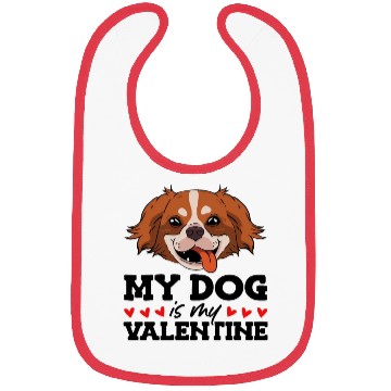 Discover My Dog Is My Valentine Date Cute Doggy Bibs