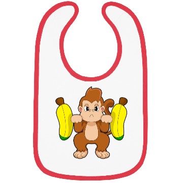 Discover Monkey Banana Dumbbell Bibs