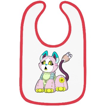Discover Cat As Robot Bibs