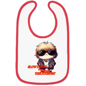Discover Cool Sloth "Slow down and enjoy the journey" Bibs