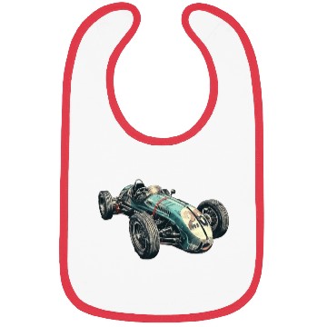 Discover Vintage retro race car Bibs