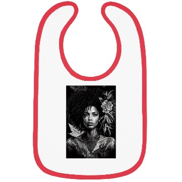 Discover Black-and-White Afrocentric Art Bibs