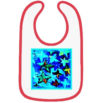 Discover Blue Starry Night Sky Painting. Buy Now Bibs