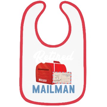 Discover Retired Mailman Delivery Mail Escort Retirement Bibs