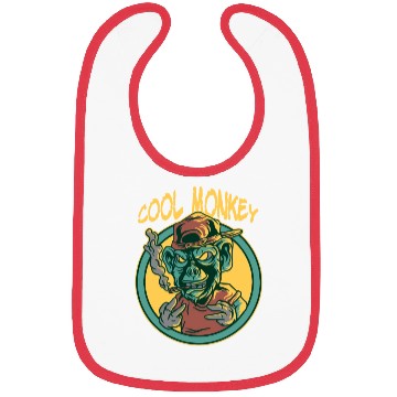Discover Cool Monkey Illustration Bibs