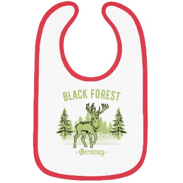 Discover Black Forest Germany Deer With Trees Swabia Bibs