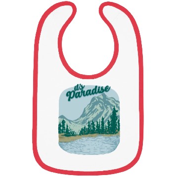 Discover Mountain Landscape Paradise Bibs