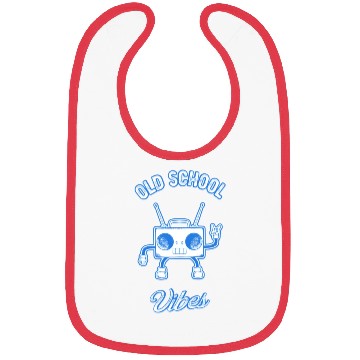 Discover Old School Vibes Retro Beat Box Music Bibs
