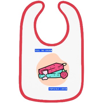 Discover Popsicle Lover For Ice Cream Food Lover Bibs