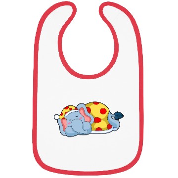 Discover Elephant Sleeping Pyjamas Bibs