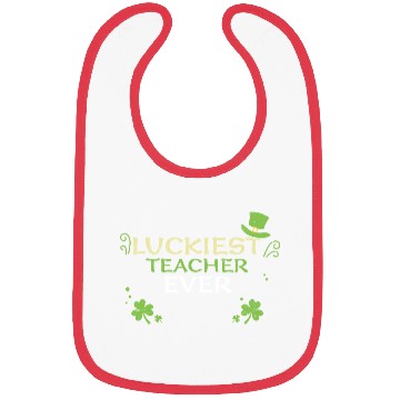 Discover Luckiest Teacher Ever Bibs
