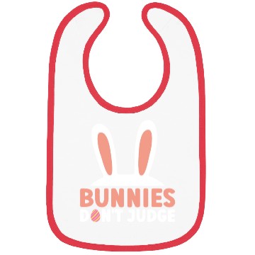 Discover Bunnies Don't Judge - Atheism Easter Bibs