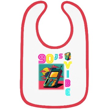 Discover 90s Vibe - I Love The 90s - Retro 90s Neon Bibs