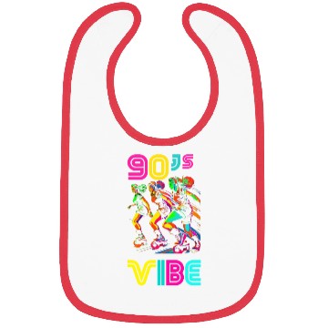 Discover 90s Vibe - I Love The 90s - Retro 90s Neon Bibs