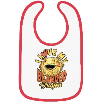 Discover I Love My Bearded Dragon - Reptile Bibs