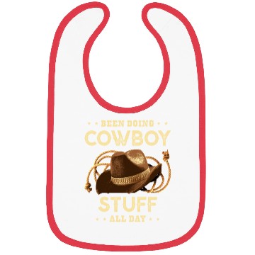 Discover Been Doing Cowboy Stuff All Day Bull Rider Rodeo Bibs