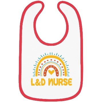 Discover Cute L&D Nurse Rainbow Bibs