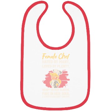 Discover Female Chef Cooking Meals Food Lover Bibs