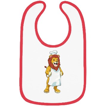 Discover Lion As Cook With Chef Hat Cooking Apron Bibs