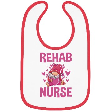 Discover Cute Rehab Nurse Gnome Design Physical Therapy Bibs