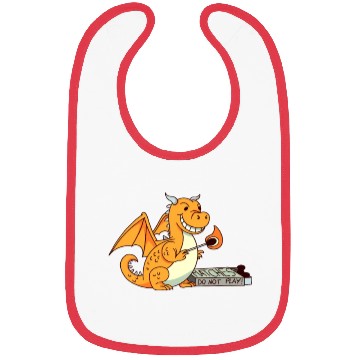 Discover Funny Dragon Playing With Matches Irony Bibs