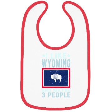 Discover Wyoming Flag US State Bibs