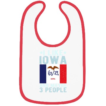 Discover Iowa Flag US State Bibs