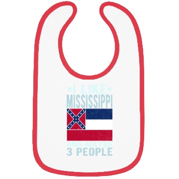 Discover Mississippi Flag US State Bibs