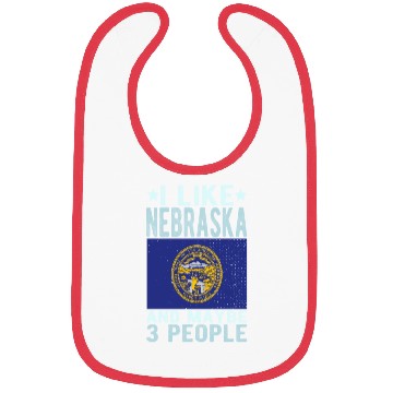 Discover Nebraska Flag US State Bibs