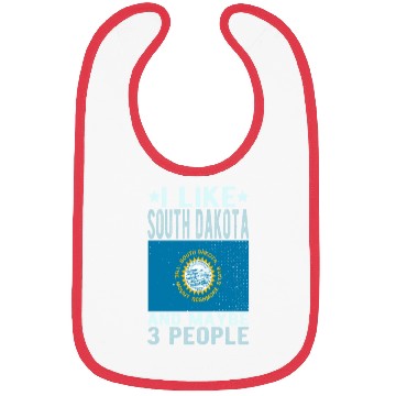 Discover South Dakota Flag US State Bibs