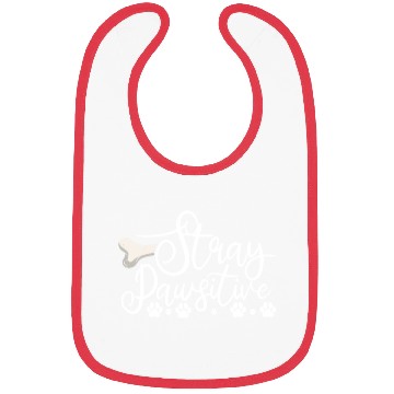 Discover Stray Pawsitive Dog Paw Positive Vibe Animal Bone Bibs