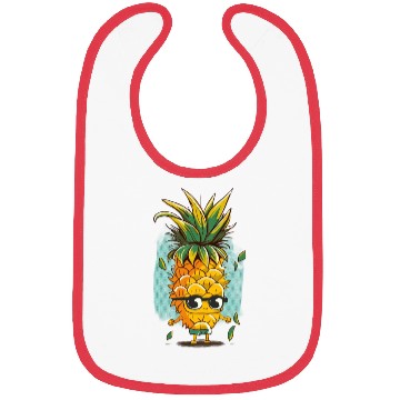 Discover Cute pineapple sunglasses Bibs