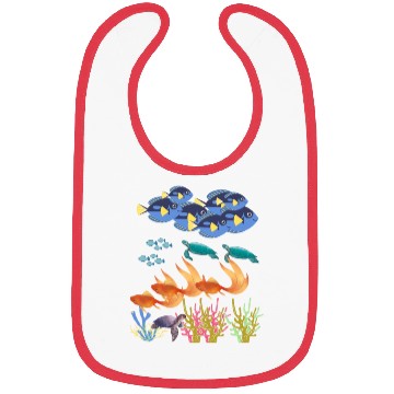 Discover fish design Bibs