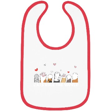 Discover cats rule the world Bibs