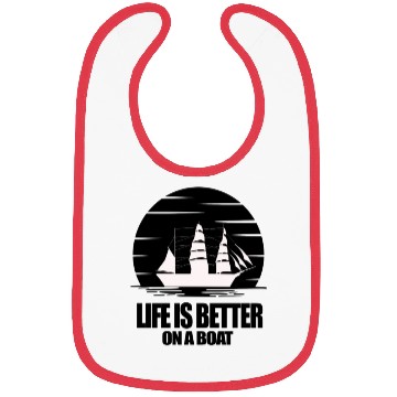Discover Life is Better And Adventure On a Boat Light Bibs