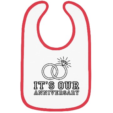 Discover It's Our Anniversary Bibs