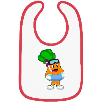 Discover Carrot Swimming Lifebuoy Bibs