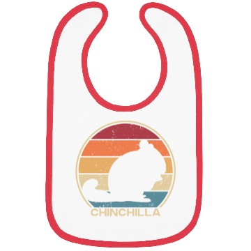 Discover Retro Short-Tailed Long-Tailed Chinchillidae Bibs