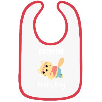 Discover Exercise Every Day Cute Cat Gym Workout Bibs