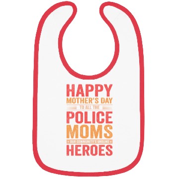 Discover Police Mothers Day Cop Officer Law Enforcement Bibs