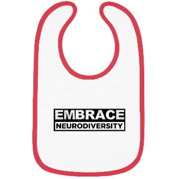 Discover Neurodiversity Embrace ADHD Autism ASD Rainbow Bibs