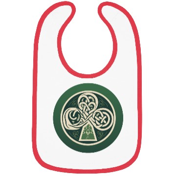 Discover Shamrock Leaf Art Bibs