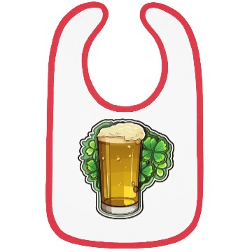 Discover Irish Beer with Shamrock Leaf Bibs