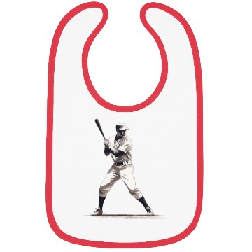 Discover Baseball Player With Baseball Bat Bibs